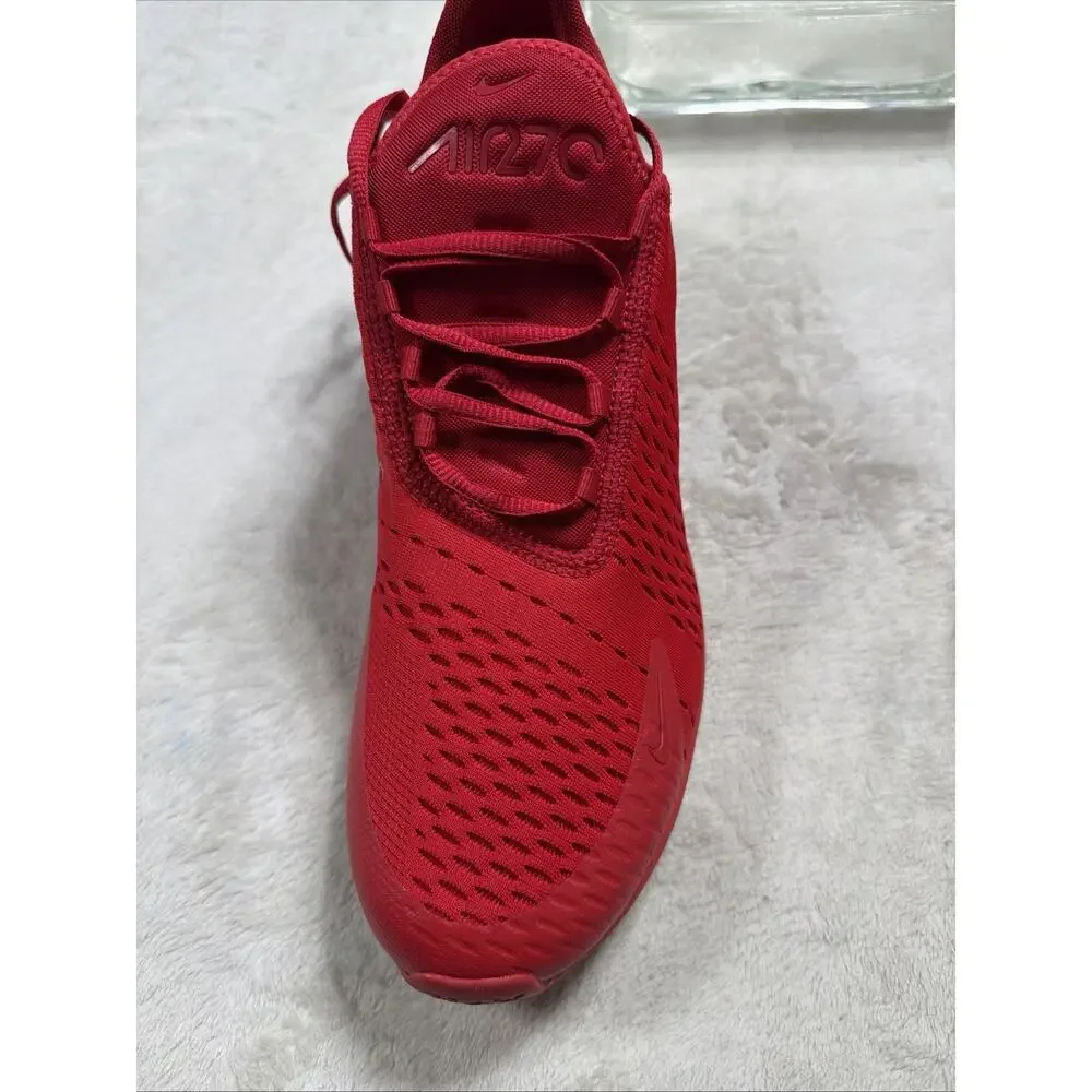 Nike Air Max 270 Triple Red University Red Sneakers CV7544-600 Mens Size 12
